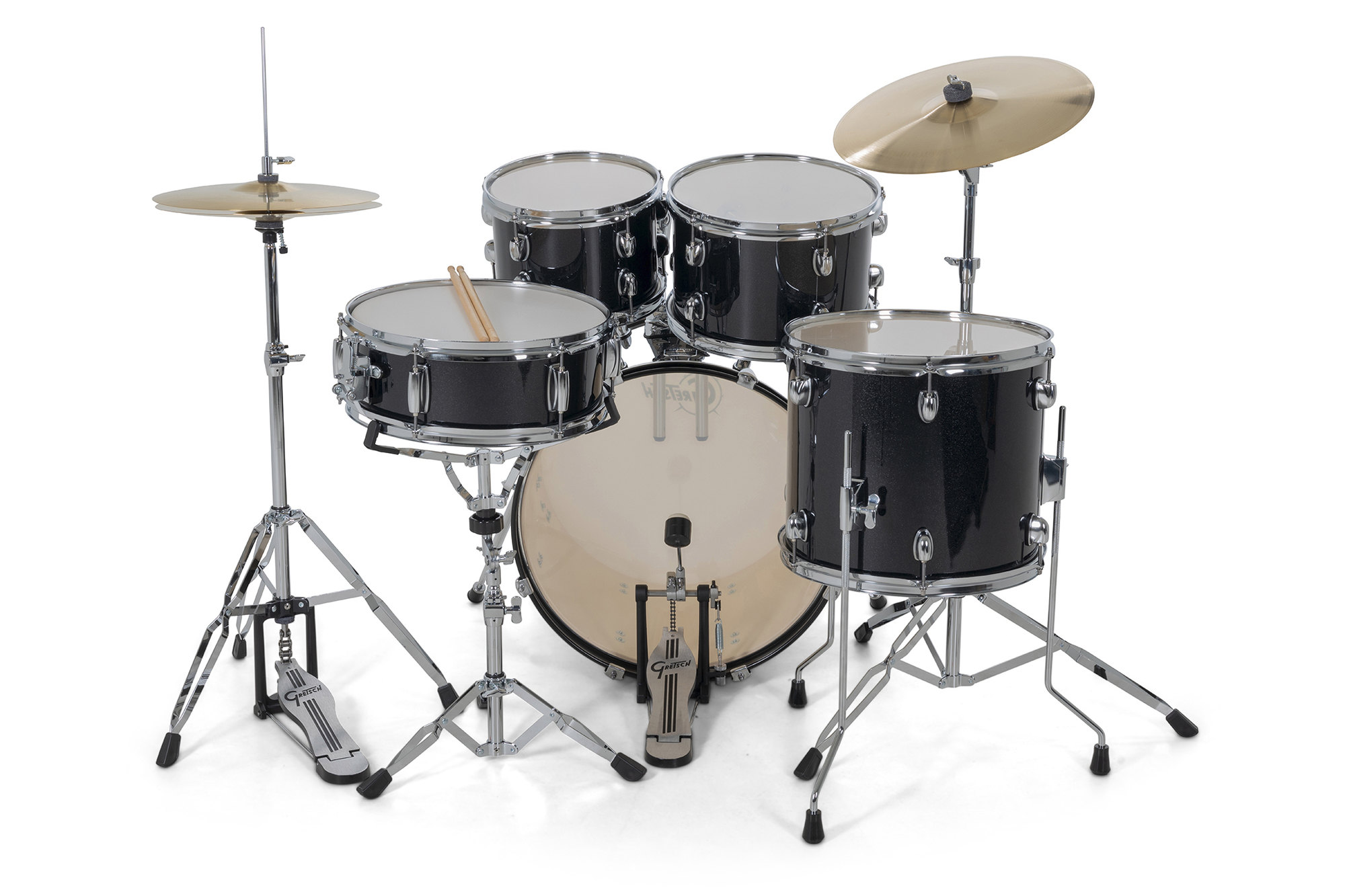 Gretsch Renegade Drum Set - 5 FÛts - Black Mist - Batterie Acoustique Junior - Variation 5