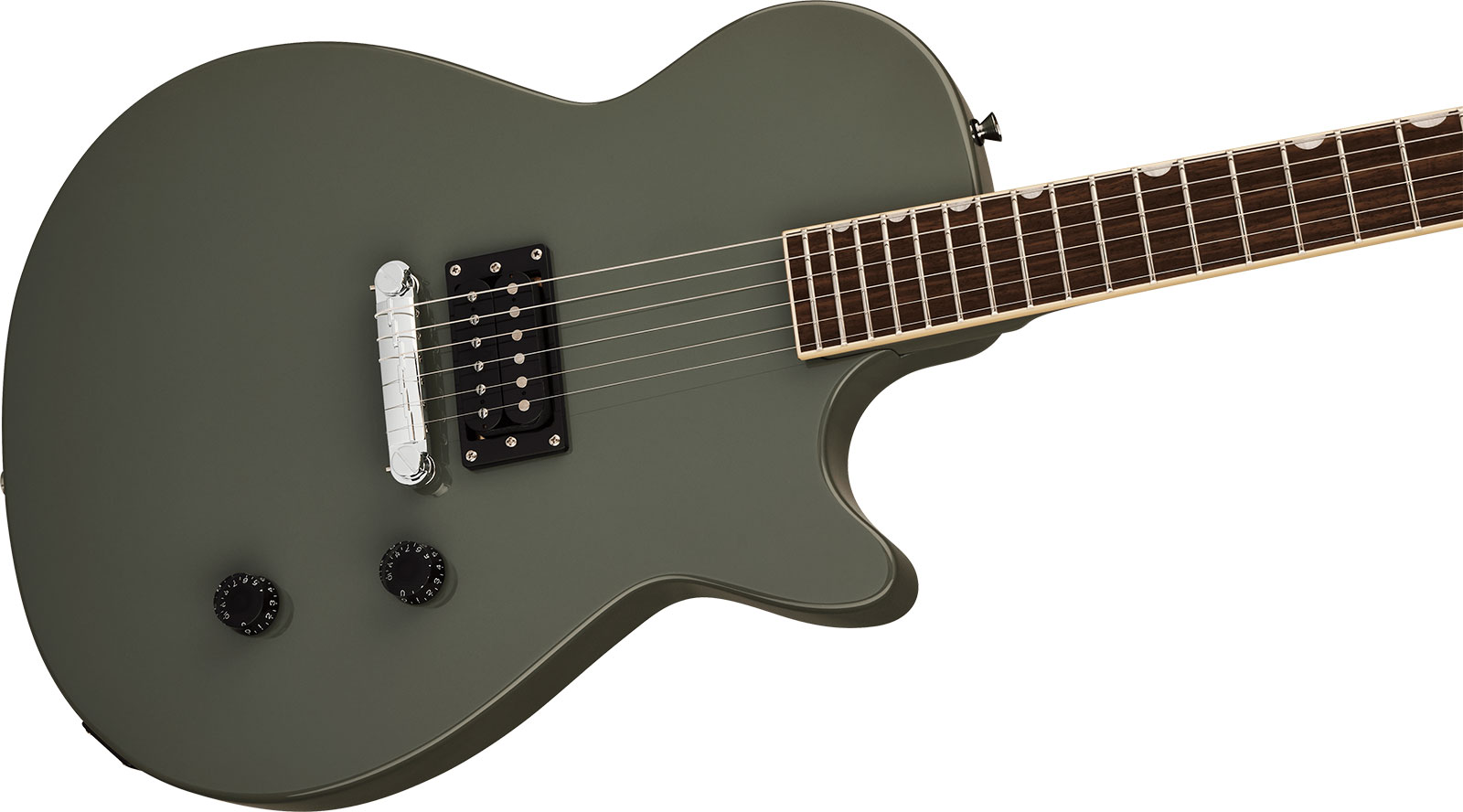 Gretsch Streamliner Jet Club 1h Ht Lau - Olive Drab Green - Guitare Électrique Single Cut - Variation 2