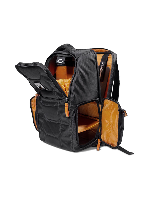 Gruv Gear Club Bag - Sac A Dos Tech Flight-smart - Black-ora - Sac À Dos Publicitaire - Variation 2
