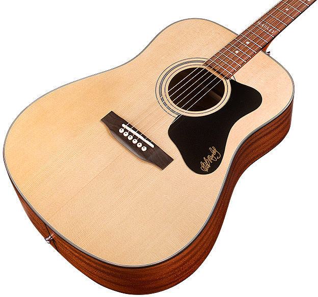 Guild Bob Marley A-20 Ltd Signature Dreadnought Epicea Acajou Pf - Natural - Guitare Acoustique - Variation 2