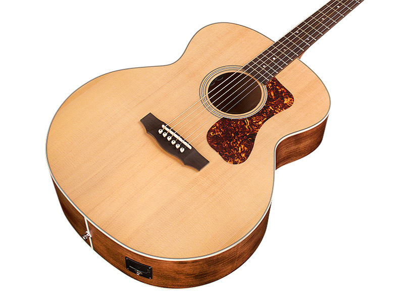 Guild Bt-240e Baritone Newark St Collection Jumbo Epicea Acajou Pf - Natural - Guitare Electro Acoustique - Variation 2