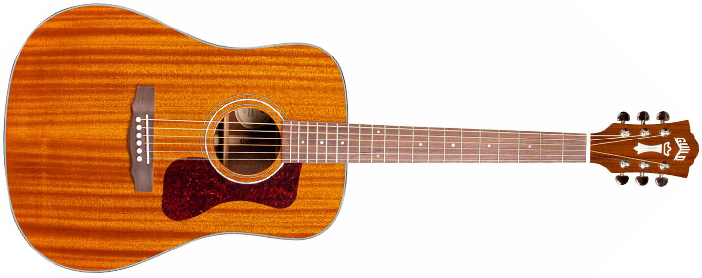 Guild D-120 Westerly Dreadnought Tout Acajou Rw +housse - Natural - Guitare Acoustique - Main picture