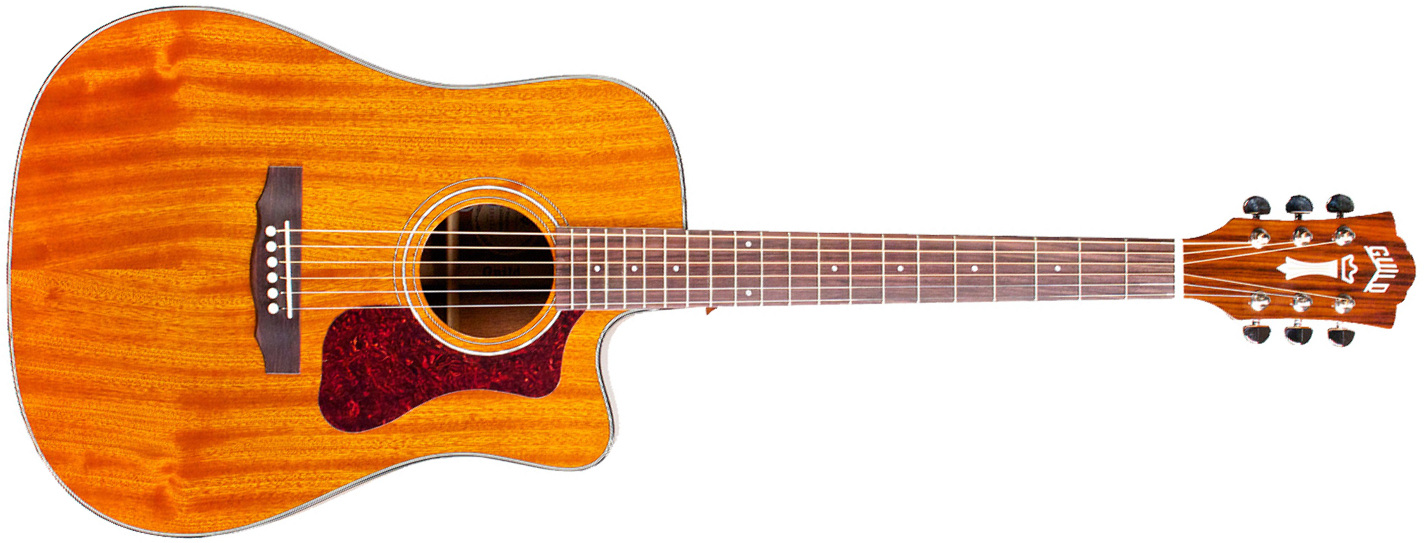 Guild D-120ce Westerly Dreadnought Cw Tout Acajou Rw +housse - Natural - Guitare Electro Acoustique - Main picture