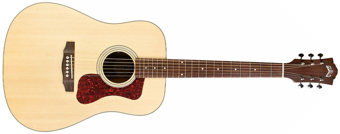 Guild D-240e Westerly Dreadnought Epicea Acajou - Natural - Guitare Electro Acoustique - Main picture