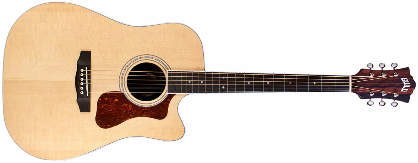 Guild D-260ce Deluxe Westerly Dreadnought Cw Epicea Ebene Pf - Natural - Guitare Electro Acoustique - Main picture