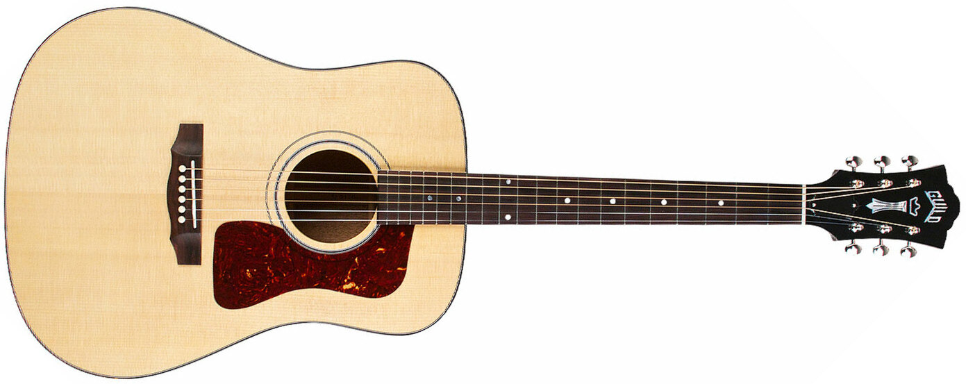 Guild D-40 Traditional Usa Dreadnought Epicea Acajou Rw - Natural - Guitare Acoustique - Main picture