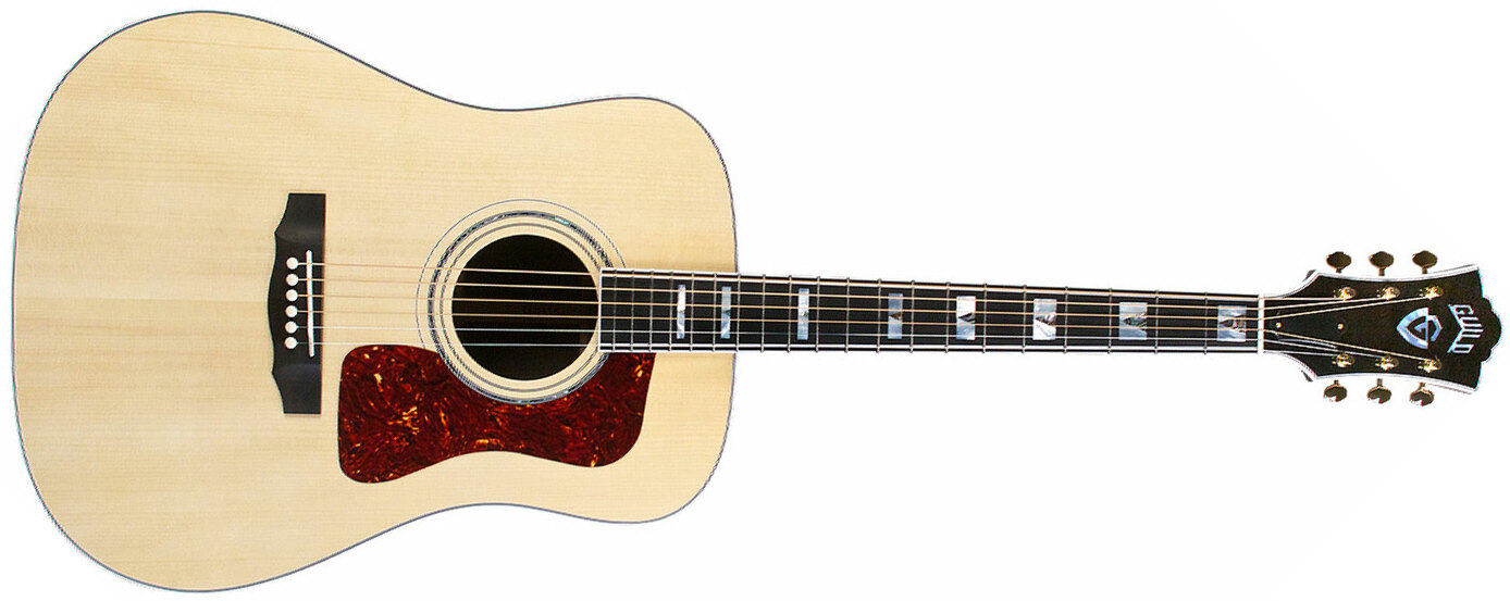 Guild D-55e Usa Dreadnought Epicea Palissandre Eb - Natural - Guitare Electro Acoustique - Main picture