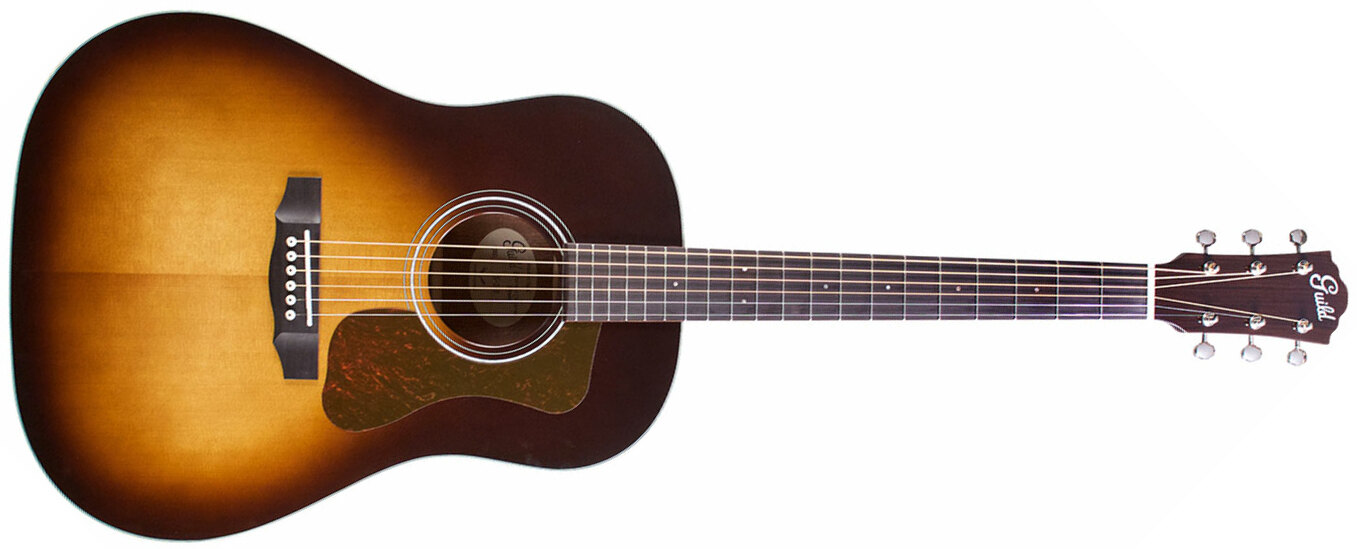 Guild Ds-240 Memoir Westerly Dreadnought Epicea Acajou Pf - Vintage Burst - Guitare Acoustique - Main picture