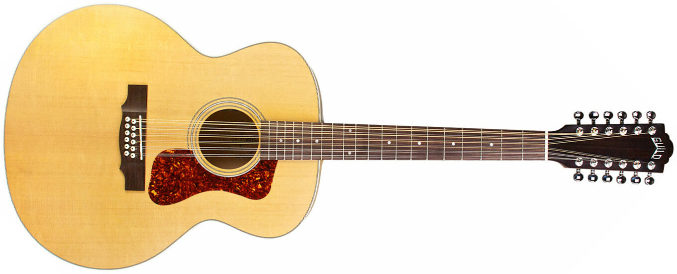 Guild F-2512e Maple Westerly Jumbo 12c Epicea Erable - Natural - Guitare Acoustique - Main picture