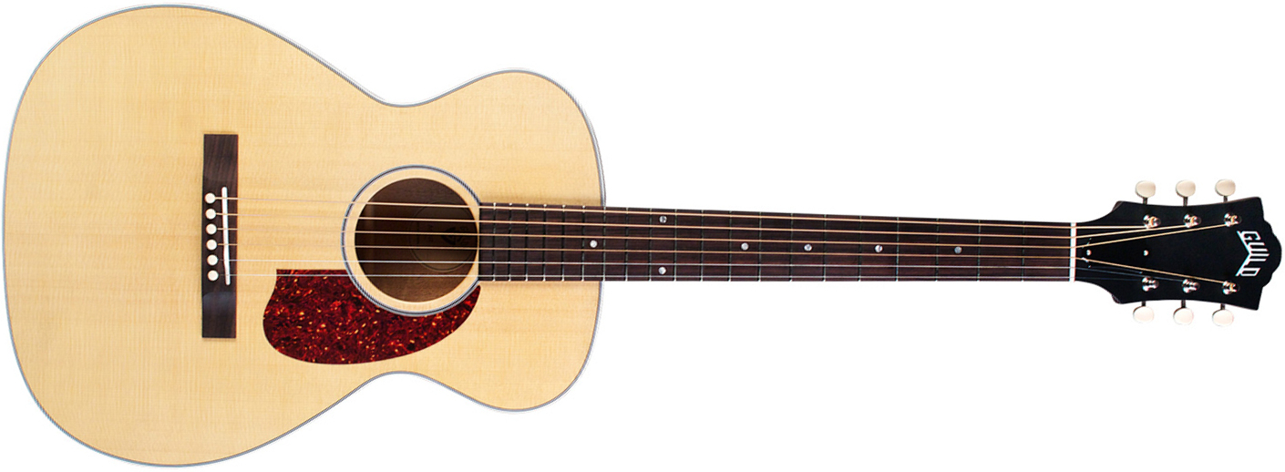 Guild M-40e Troubadour Epicea Acajou Rw +etui - Natural - Guitare Electro Acoustique - Main picture