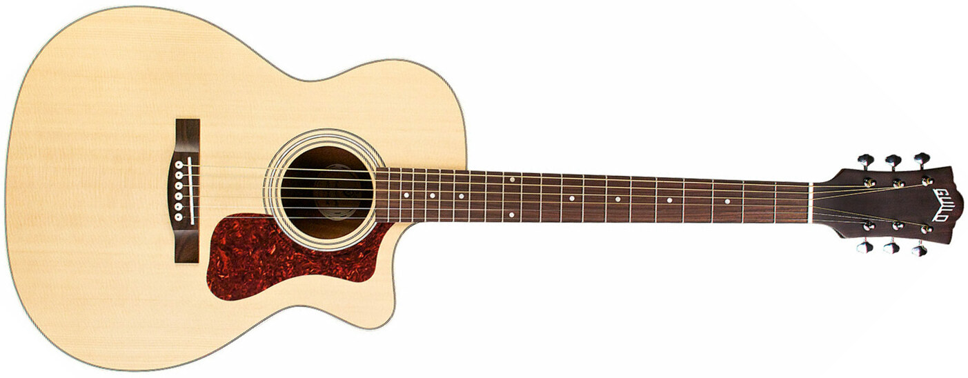 Guild Om-240ce Westerly Orchestra Cw Epicea Acajou Pf - Natural - Guitare Electro Acoustique - Main picture