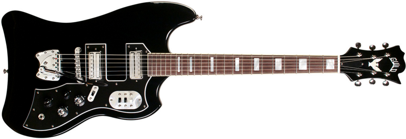 Guild S-200 T-bird - Noir - Guitare Électrique RÉtro Rock - Main picture