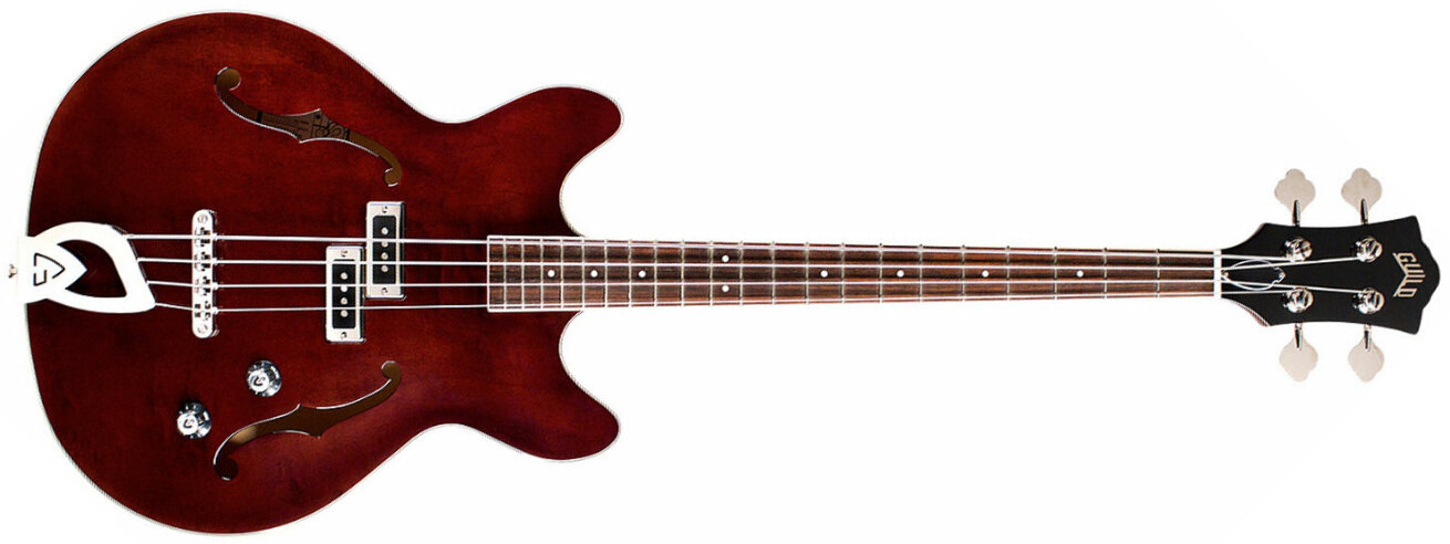 Guild Starfire Bass I Newark St Collection Rw - Vintage Walnut - Basse Électrique 1/2 Caisse - Main picture