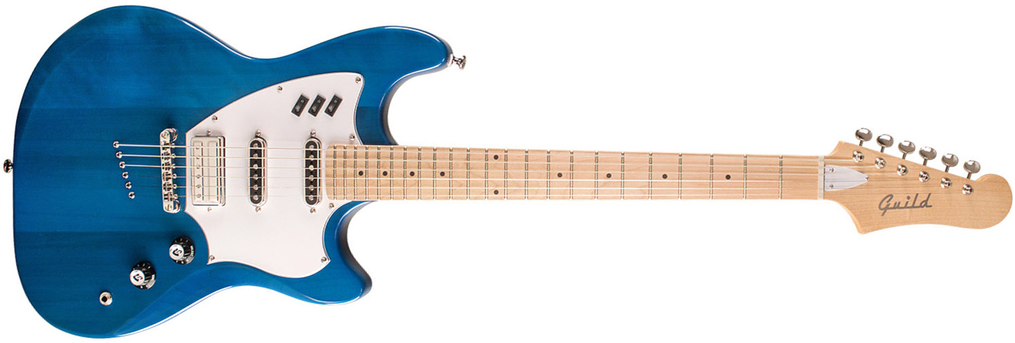 Guild Surfliner Newark St. Hss Ht Mn - Catalina Blue - Guitare Électrique RÉtro Rock - Main picture
