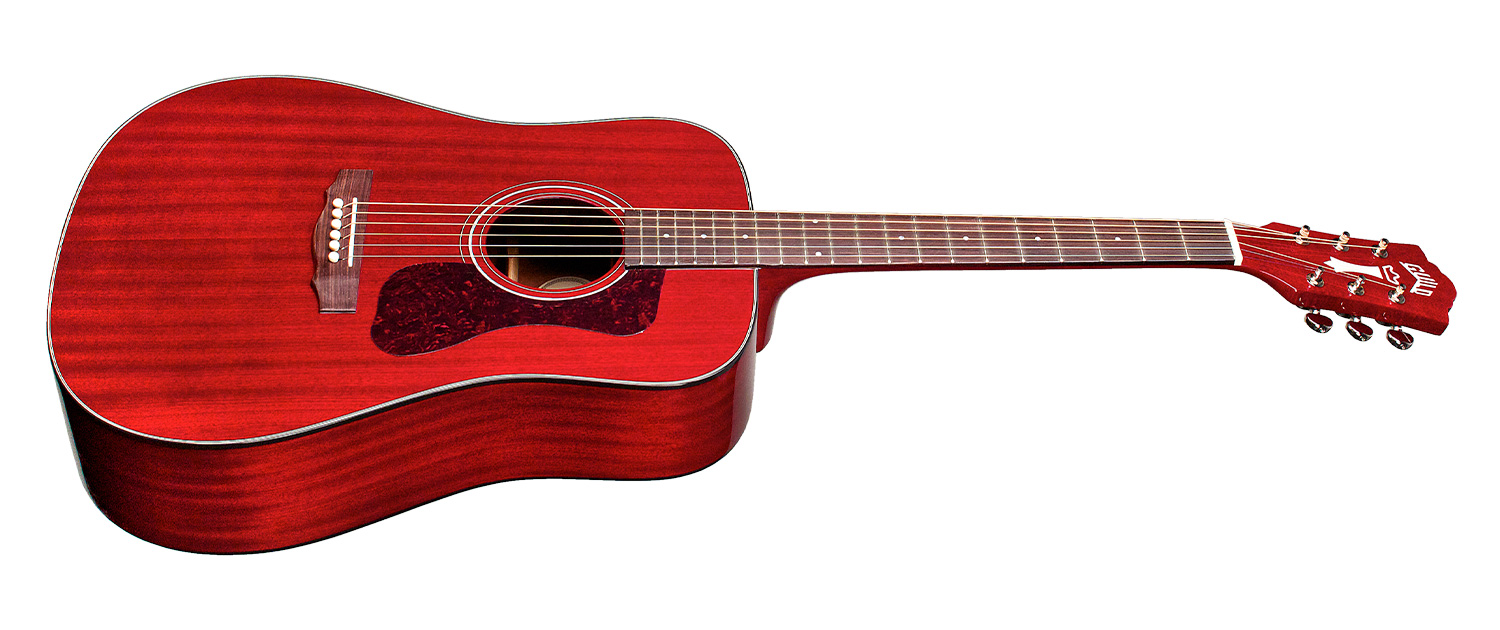 Guild D-120 Westerly Dreadnought Tout Acajou Rw - Cherry Red Gloss - Guitare Acoustique - Variation 2