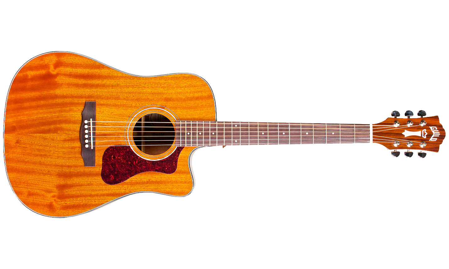 Guild D-120ce Westerly Dreadnought Cw Tout Acajou Rw +housse - Natural - Guitare Electro Acoustique - Variation 1