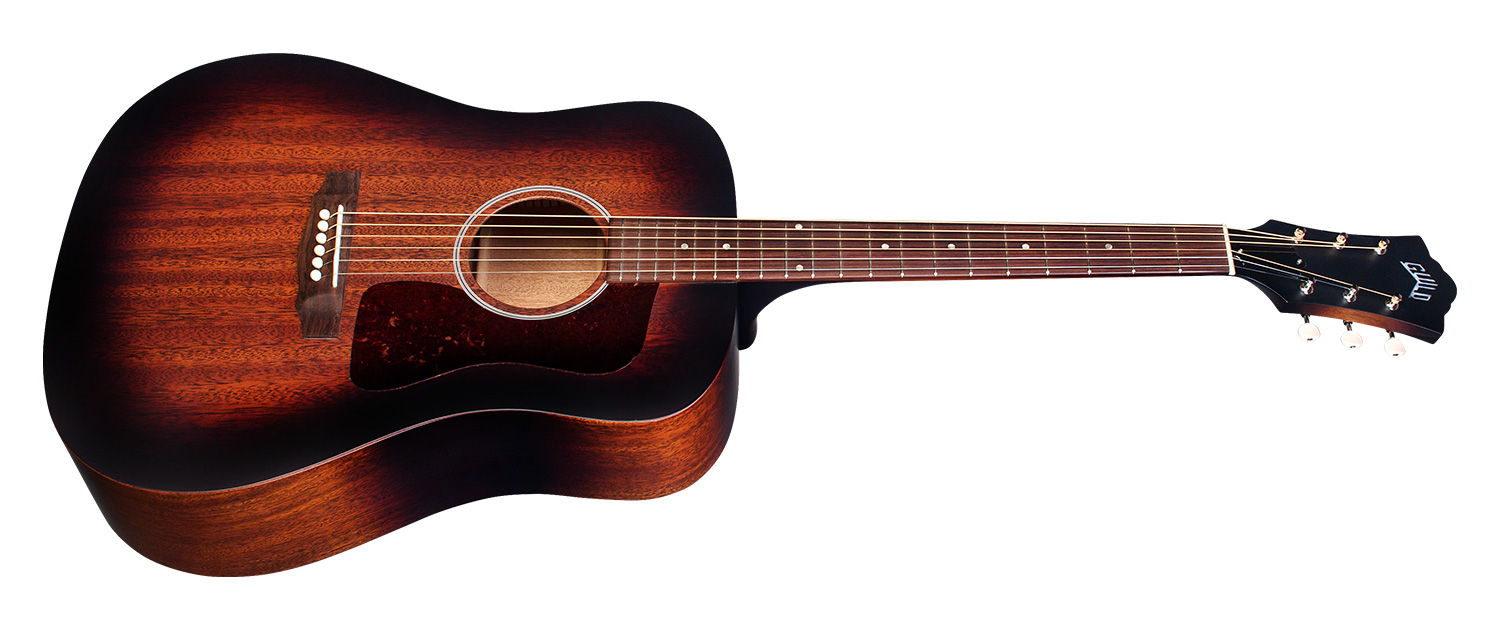 Guild D-20 Usa Dreadnought Tout Acajou Rw +etui - Vintage Sunburst - Guitare Acoustique - Variation 1