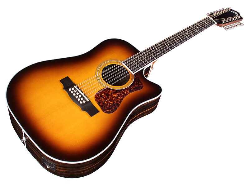 Guild D-2612ce Deluxe Westerly Dreadnought Cw 12c Epicea Ebene Pf - Antique Burst - Guitare Electro Acoustique - Variation 3