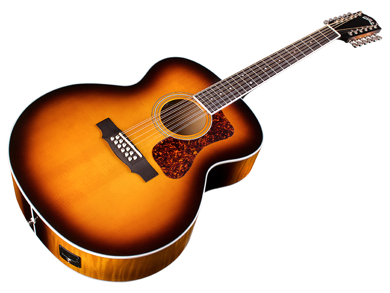 Guild F-2512e Deluxe Westerly Jumbo 12c Epicea Erable Pf - Antique Sunburst - Guitare Electro Acoustique - Variation 2