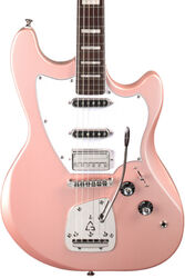 Guitare électrique rétro rock Guild Surfliner Deluxe - Rose quartz metallic