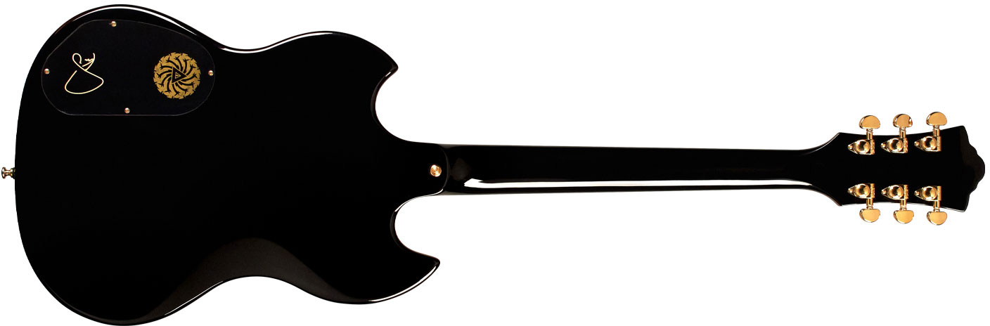 Guild Kim Thayil Polara Newark St Signature 2h Ht Rw - Black - Guitare Électrique Signature - Variation 1