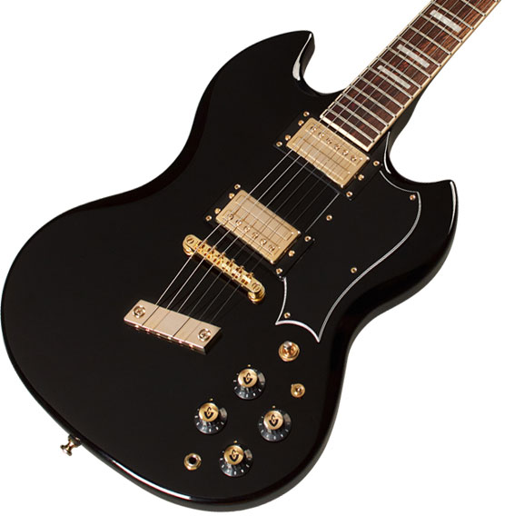 Guild Kim Thayil Polara Newark St Signature 2h Ht Rw - Black - Guitare Électrique Signature - Variation 2