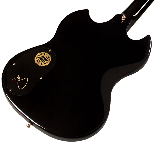 Guild Kim Thayil Polara Newark St Signature 2h Ht Rw - Black - Guitare Électrique Signature - Variation 3