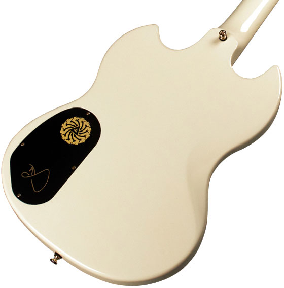 Guild Kim Thayil Polara Newark St Signature 2h Ht Rw - Vintage White - Guitare Électrique Signature - Variation 3