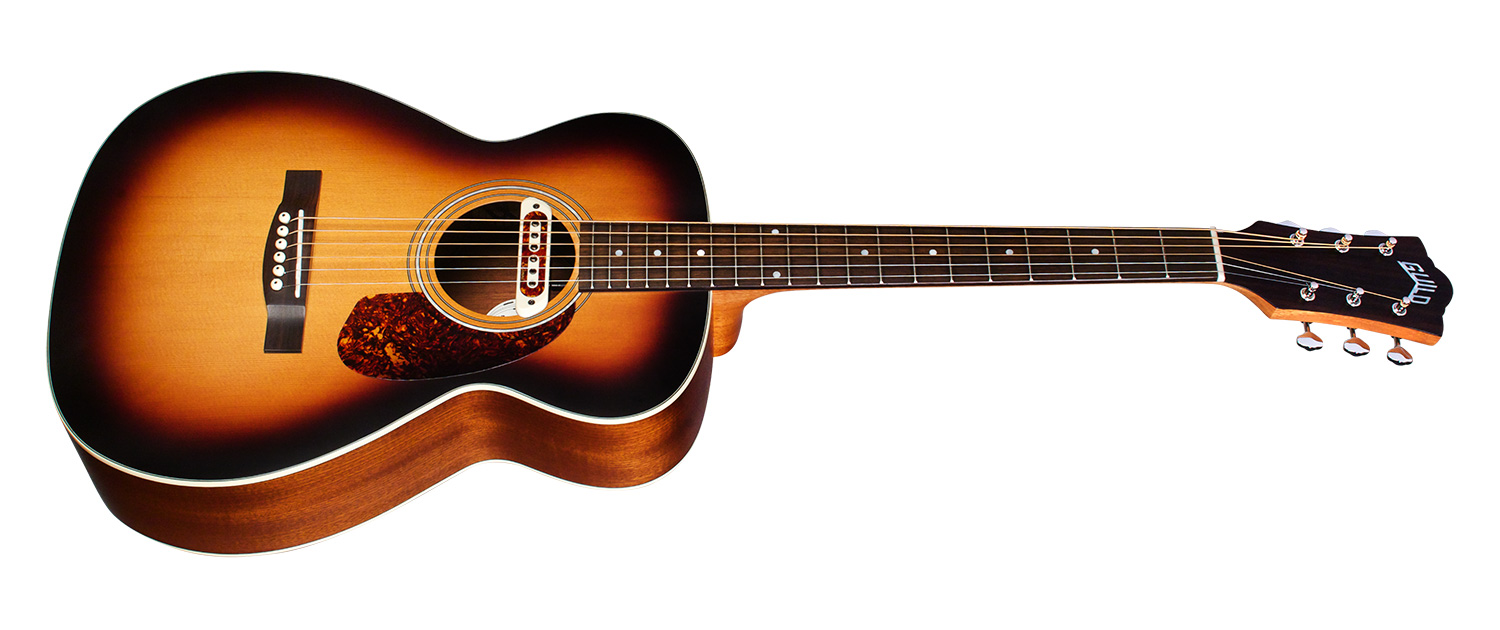 Guild M-240e Troubadour Westerly Concert Epicea Acajou - Vintage Sunburst - Guitare Electro Acoustique - Variation 1