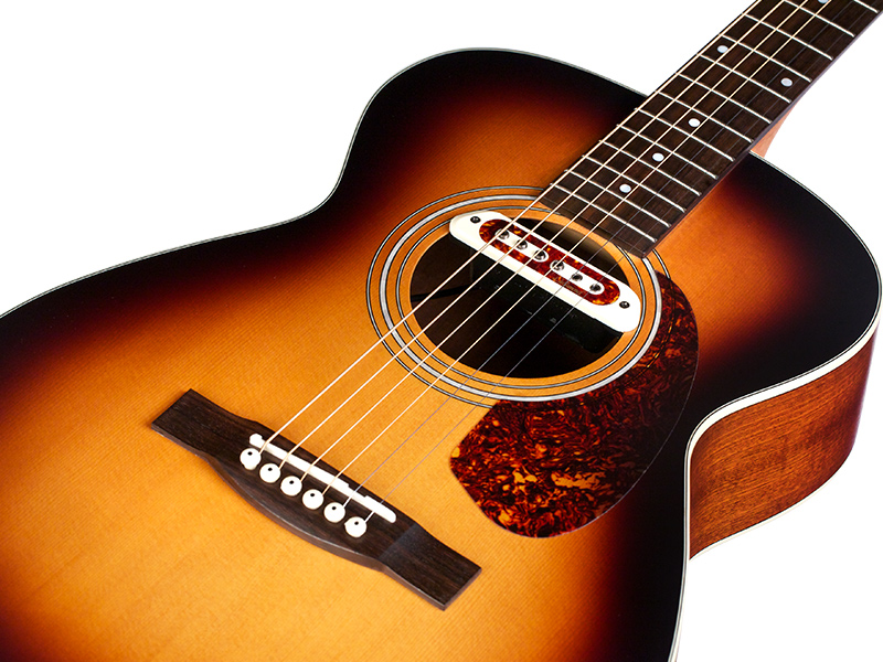 Guild M-240e Troubadour Westerly Concert Epicea Acajou - Vintage Sunburst - Guitare Electro Acoustique - Variation 2