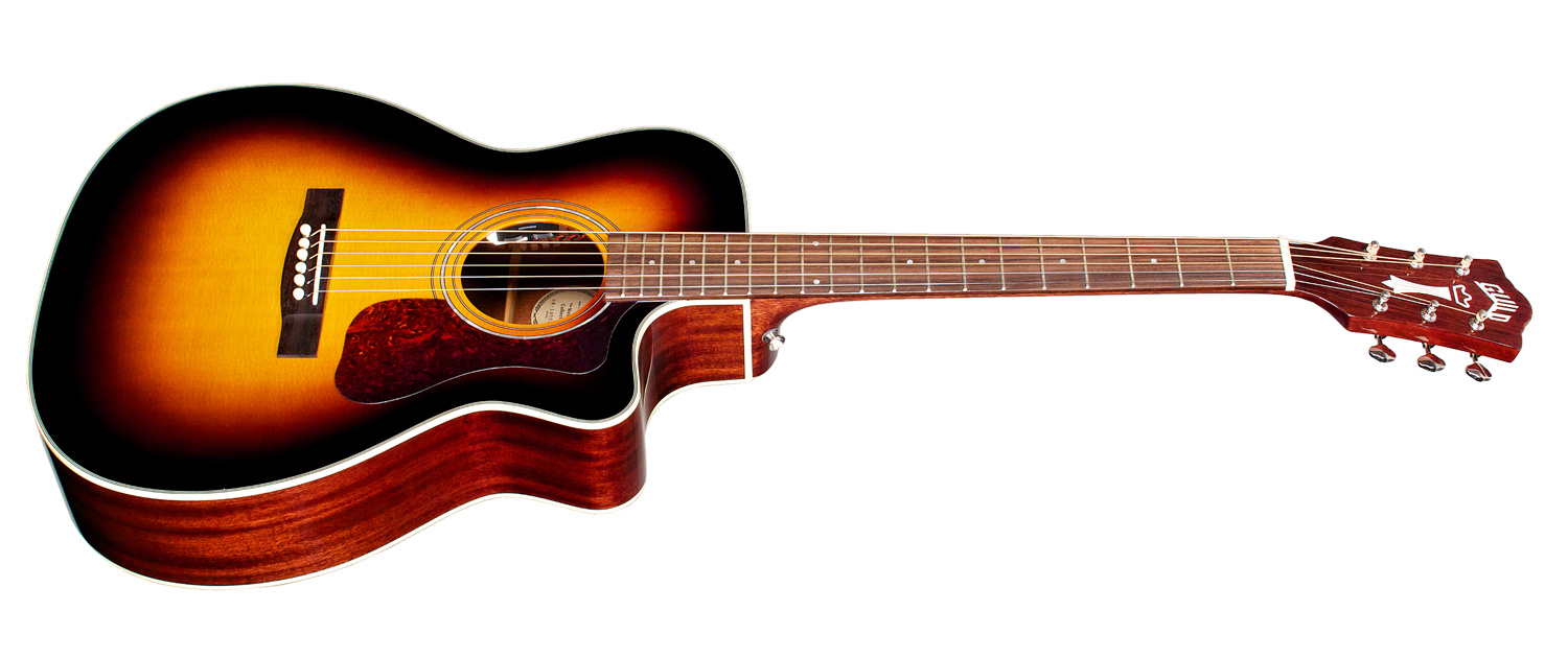 Guild Om-140ce Westerly Orchestra Cw Epicea Acajou Rw +housse - Sunburst - Guitare Electro Acoustique - Variation 2