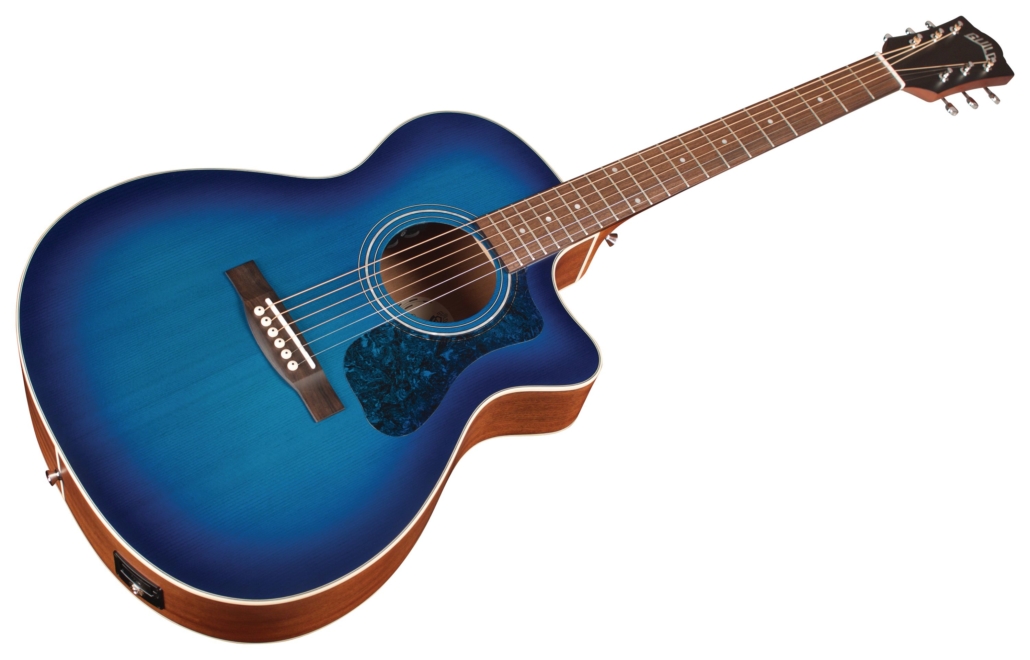 Guild Om-240ce Westerly Orchestra Cw Epicea Acajou Pf - Dark Blue Burst - Guitare Electro Acoustique - Variation 2