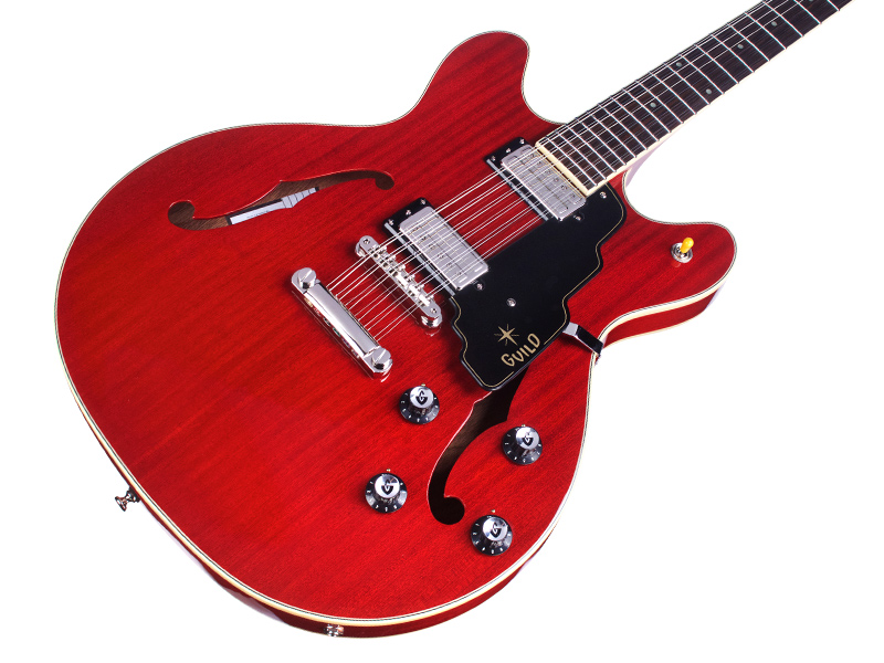 Guild Starfire Iv St-12 Newark St 12c 2h Ht Eb - Cherry Red - Guitare Électrique 1/2 Caisse - Variation 2