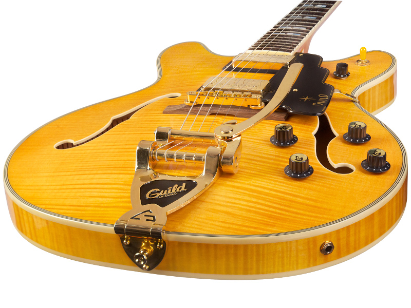 Guild Starfire Vi Newark St Hh Bigsby Rw - Natural - Guitare Électrique 1/2 Caisse - Variation 2