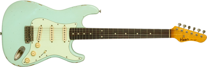 Haar guitars Trad S #43487 - Aged surf green