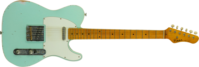 Haar guitars Trad T Custom #43669 - Aged surf green