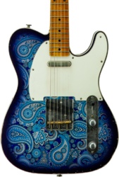 Guitare électrique forme tel Haar guitars Trad T Custom #43518 - Blue Paisley