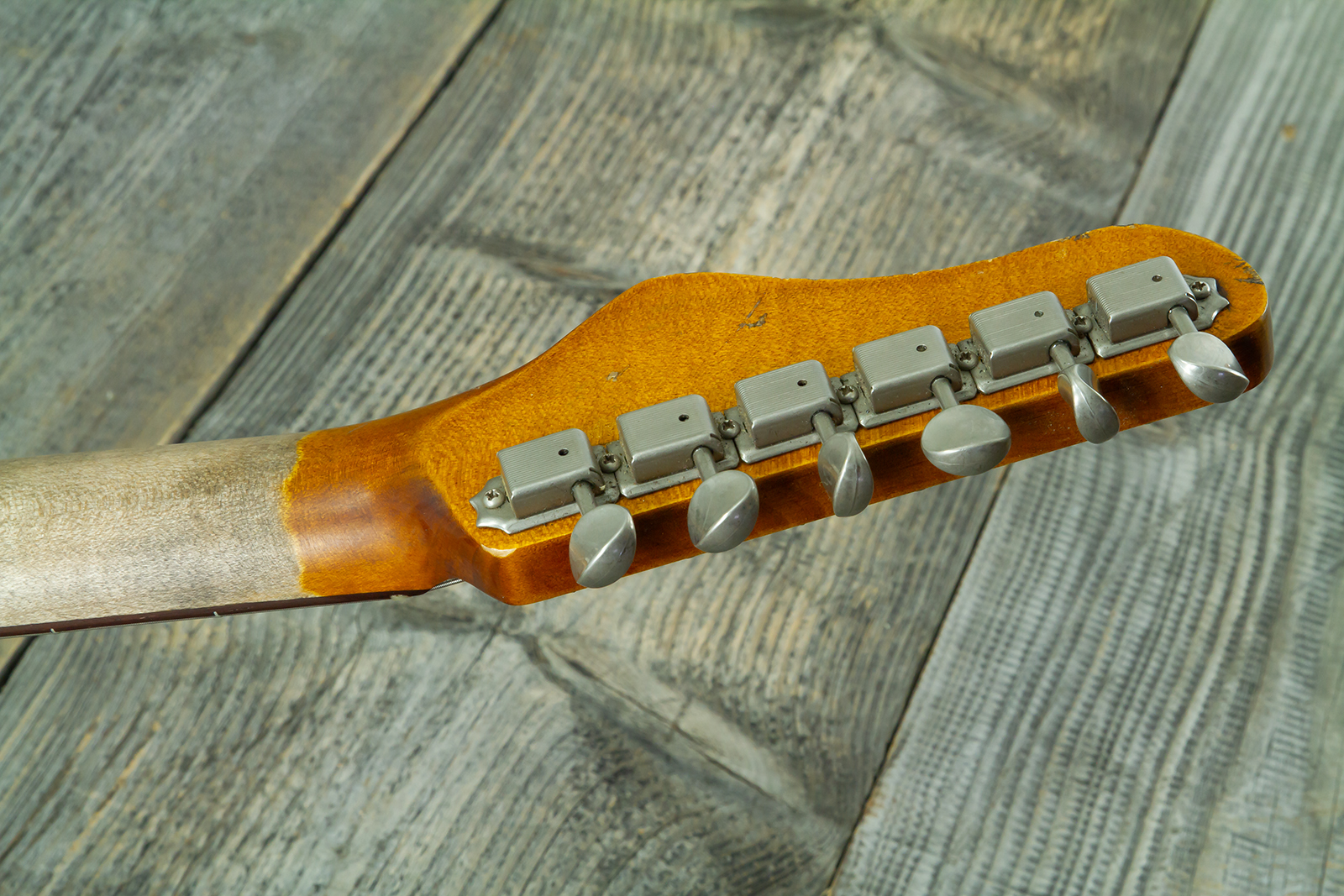 Haar Guitars Trad Jm 2s Fralin #43593 - Aged 3 Tone Sunburst - Guitare Électrique RÉtro Rock - Variation 13