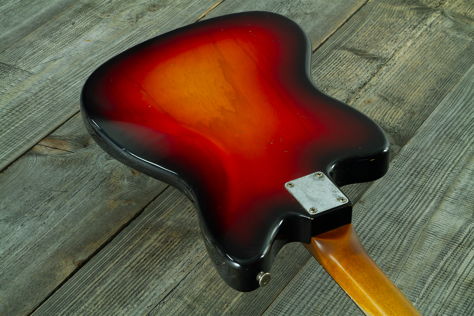 Haar Guitars Trad Jm 2s Fralin #43593 - Aged 3 Tone Sunburst - Guitare Électrique RÉtro Rock - Variation 8
