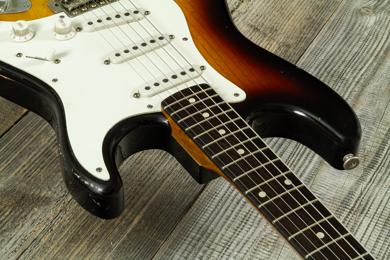 Haar Guitars Trad S 3s Klopppmann Trem Rw #43484 - Aged 2-tone Chocolate Sunburst - Guitare Électrique Forme Str - Variation 4