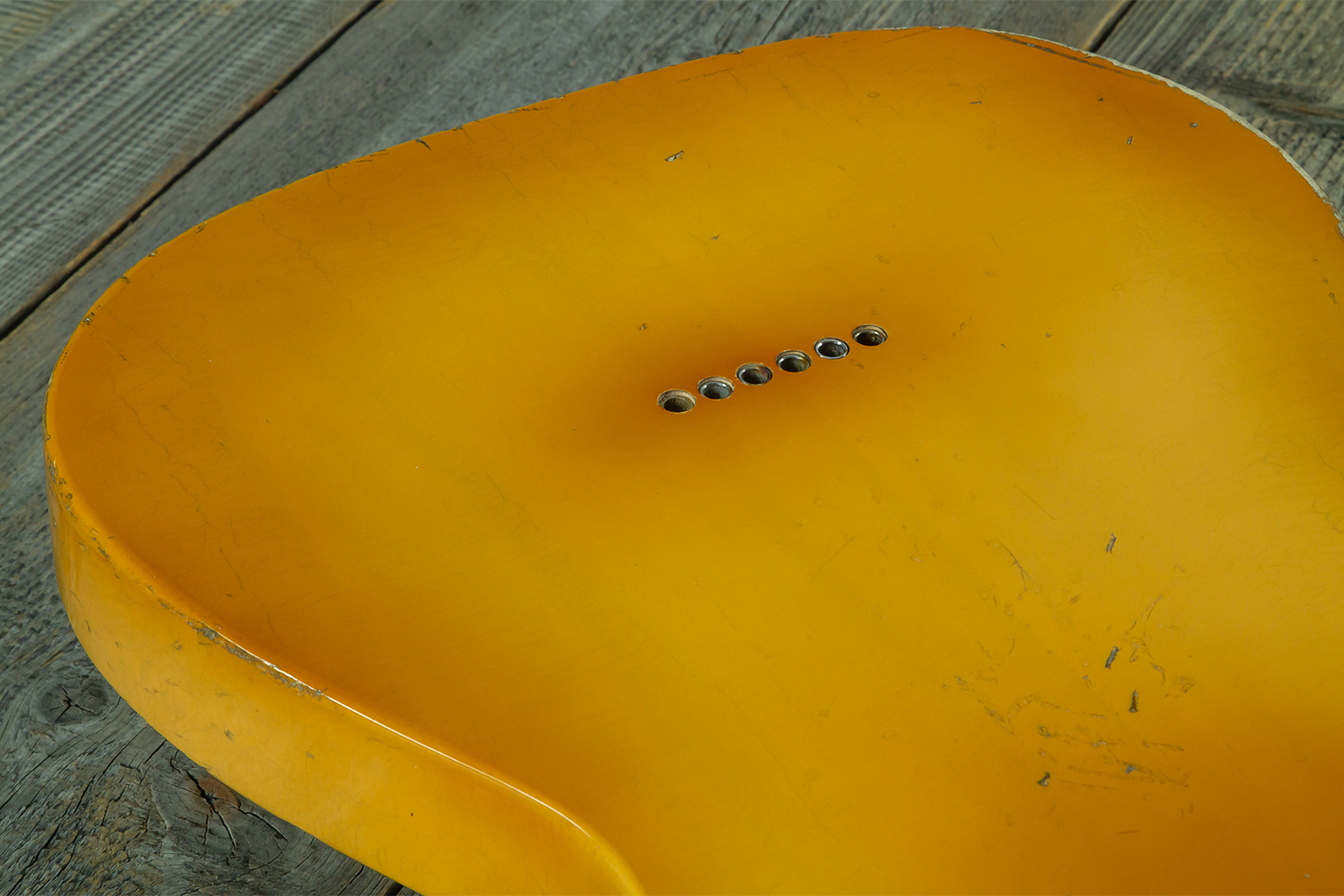Haar Guitars Trad T 2s Amber Ht Mn #43590 - Aged Butterscotch - Guitare Électrique Forme Tel - Variation 10