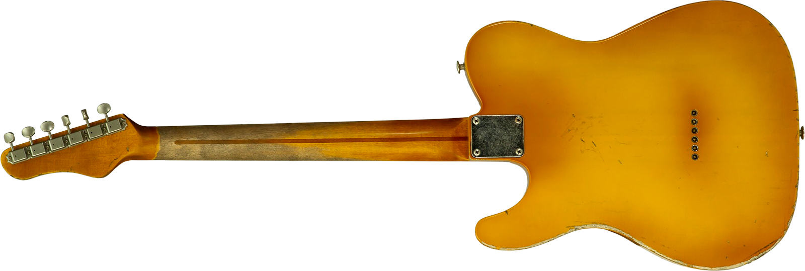 Haar Guitars Trad T 2s Amber Ht Mn #43590 - Aged Butterscotch - Guitare Électrique Forme Tel - Variation 1