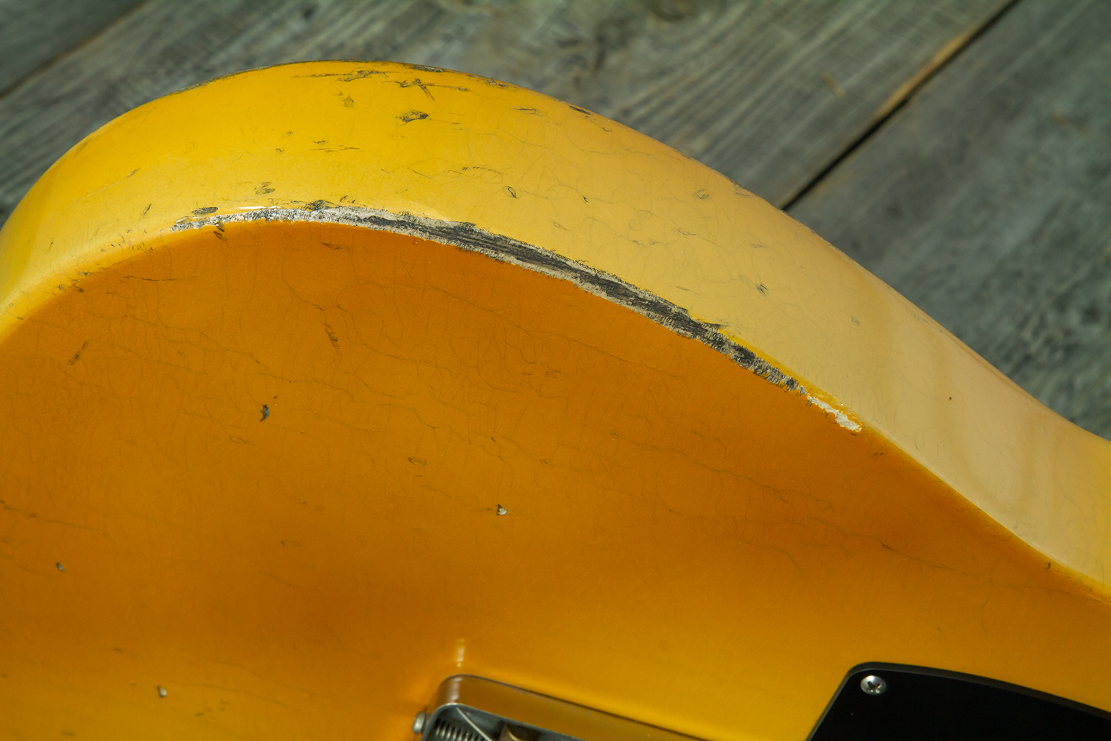 Haar Guitars Trad T 2s Amber Ht Mn #43590 - Aged Butterscotch - Guitare Électrique Forme Tel - Variation 5