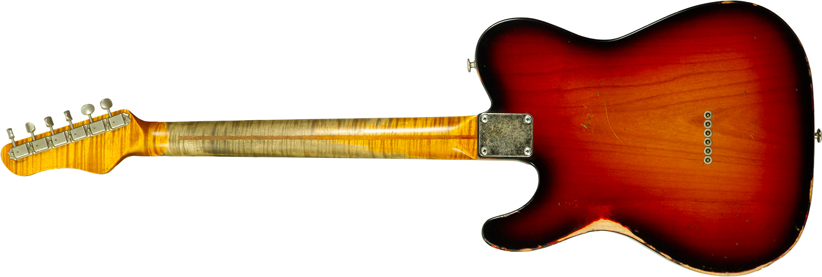 Haar Guitars Trad T 72 Sh Lindy Fralin Mn #43667 - Aged 3 Tone Sunburst - Guitare Électrique Forme Tel - Variation 1