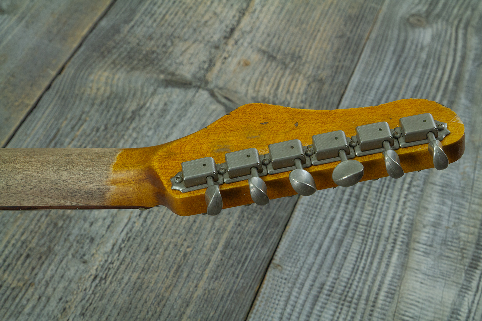 Haar Guitars Trad T Custom 2h Tv Jones Ht Rw #43519 - Aged Spring Green - Guitare Électrique Forme Tel - Variation 11