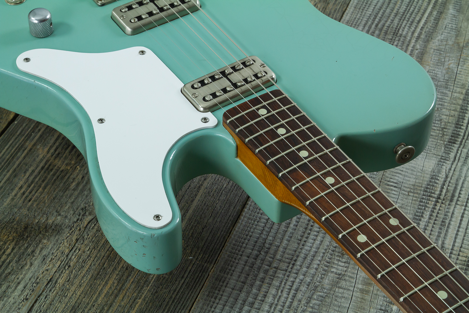 Haar Guitars Trad T Custom 2h Tv Jones Ht Rw #43519 - Aged Spring Green - Guitare Électrique Forme Tel - Variation 4