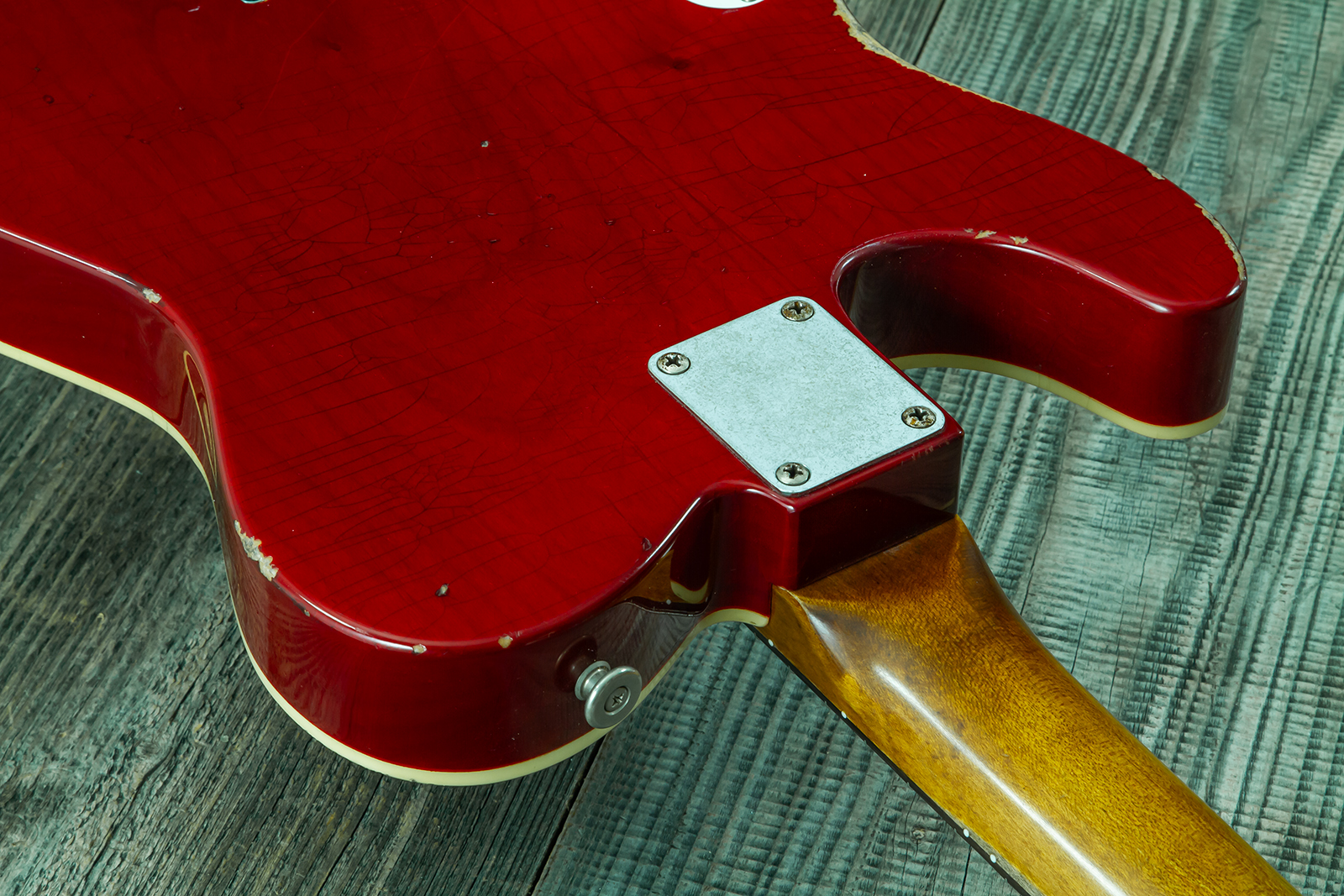 Haar Guitars Trad T Custom 2h Tv Jones Ht Rw #43524 - Aged Brown Natural - Guitare Électrique Forme Tel - Variation 11