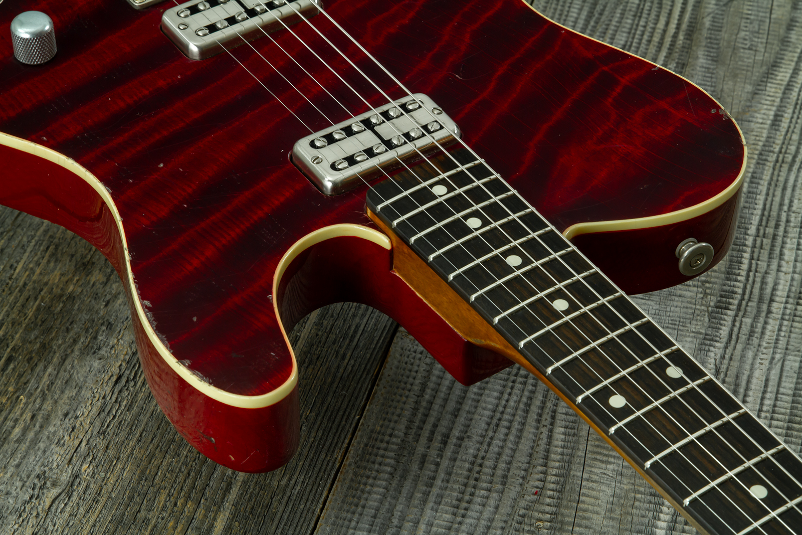 Haar Guitars Trad T Custom 2h Tv Jones Ht Rw #43524 - Aged Brown Natural - Guitare Électrique Forme Tel - Variation 4