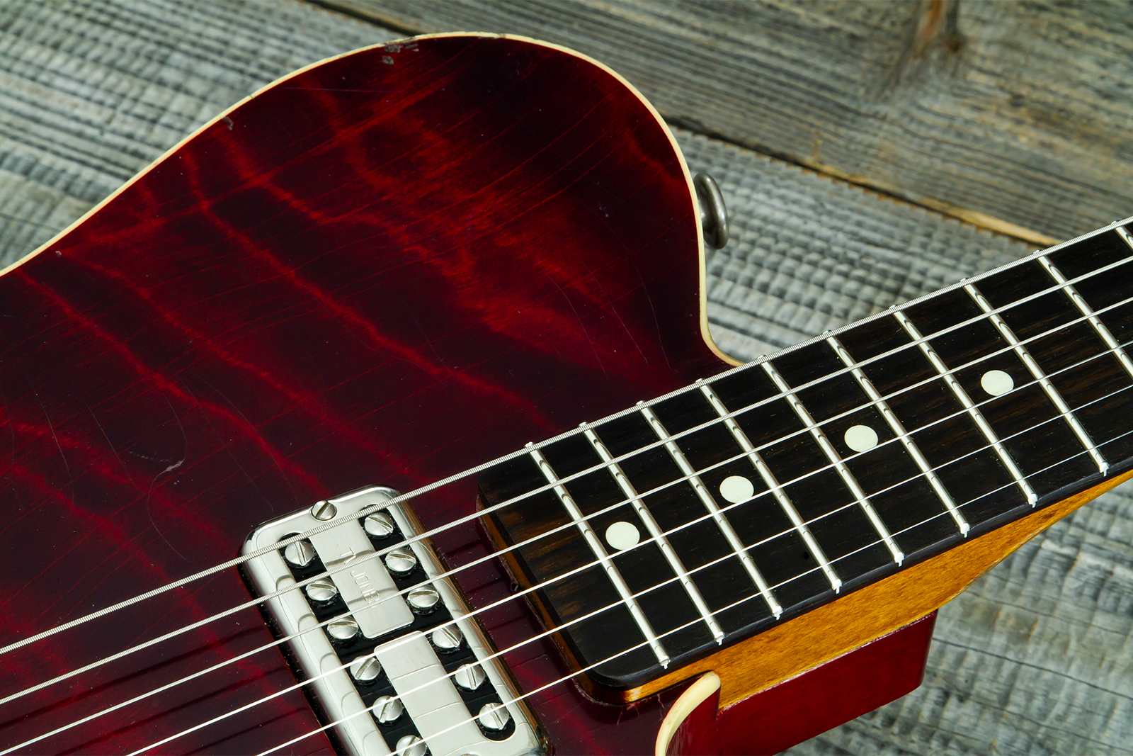 Haar Guitars Trad T Custom 2h Tv Jones Ht Rw #43524 - Aged Brown Natural - Guitare Électrique Forme Tel - Variation 6