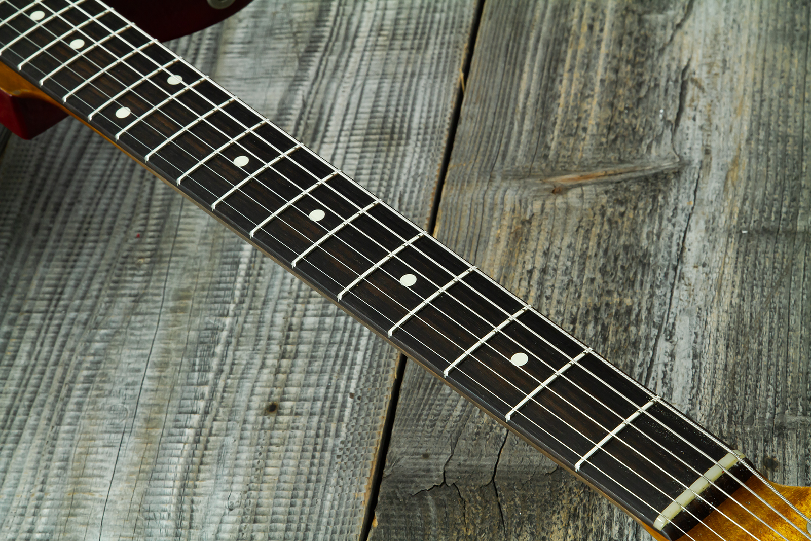 Haar Guitars Trad T Custom 2h Tv Jones Ht Rw #43524 - Aged Brown Natural - Guitare Électrique Forme Tel - Variation 7